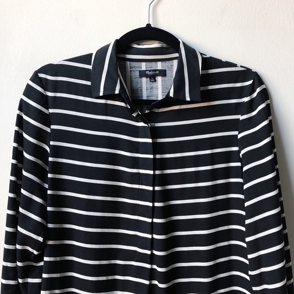 Madewell • Silk Striped Shirt Dress - Picture 5 of 7